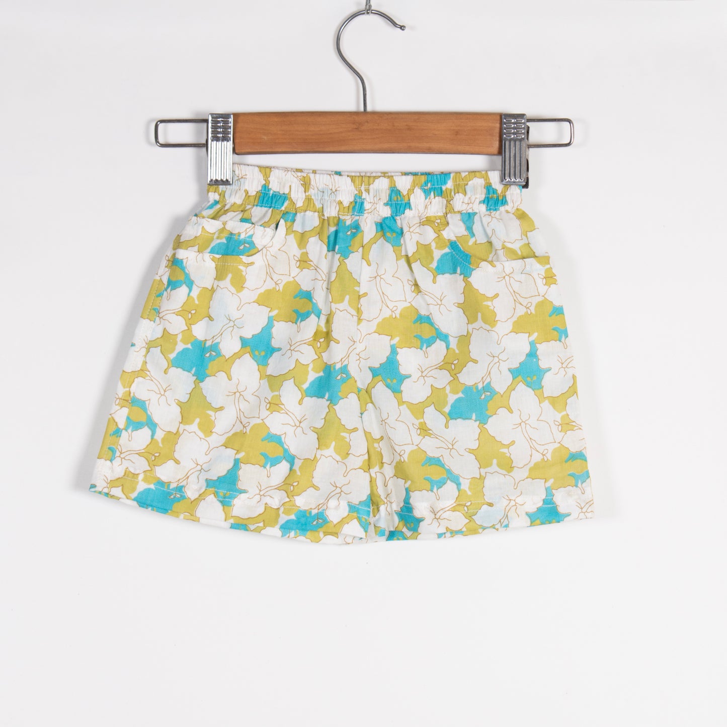 Boys Green & Blue Summer Floral Shirt with Shorts (Co-ord Set)